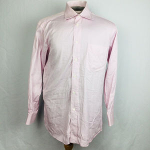 S Ike Behar Mens IKE by Bar Stripe Palm Print Woven Shirt Pink S Ike Behar Mens IKE by Bar Stripe Palm Print Woven Shirt Pink